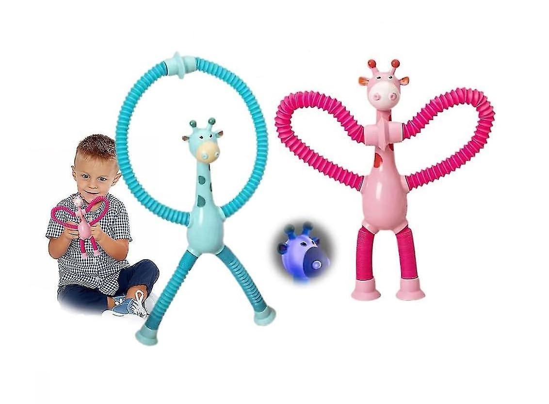 Quasar Its New Bendable Telescopic Giraffe Shape Changing Tubes Sensory Toys Pop Creative Suction Cup Imagination Creativity Strees Relif Toy for Children Toddler Pack of 2 - Multicolor (B0CNCHXNCC) Amazon Price History, Amazon Price Tracker