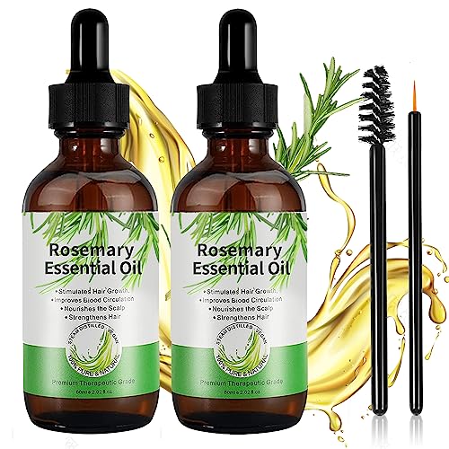 Rosemary Oil for Hair Growth Rosemary Essential Oils for Hair Loss & Skin Care, Strengthens Hair, Nourishes Scalp