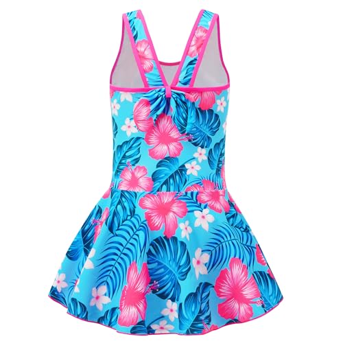 Image of Girls One Piece Unicorn Swimsuit Mermaid Swimwear Rainbow Bathing Suit