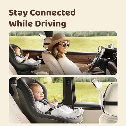 Netvue Peekababy Car Seat Accessories for Baby Monitor, Baby Monitor Car Mount and Baby Camera Car Mount Accessories Compatible with Netvue 3000mAh Baby Monitor - Thumbnail 3