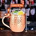 Moscow Mule Copper Mugs Moscow Mule Cups Kit 19oz Set of 12 with Handle Large Copper Hammered Plating Cups with 0.5oz Double Jigger, Stainless Steel Straws, Spoons for Cold Drinks Cocktails Wine