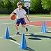 ZKNDRHJO 12 Inch Durable Cones,24pcs Versatile Plastic Traffic Cones and Soccer Cones for Sports Training,Agility Drills,Parking Safety,Basketball Training,Football Training.