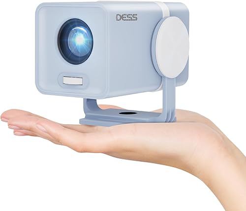 Mini proyector, proyector portátil con wifi y Bluetooth, proyector para exteriores puede ser alimentado por banco de energía, proyector de película