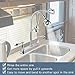 Upgrade RV Kitchen Faucet, Premium Metal RV Kitchen Sink Faucet Replacement with Flexible Arc 360 Degree Rotatable Sprayer for RV, Campers, Motorhomes, Travel Trailers (8 inches Apart)