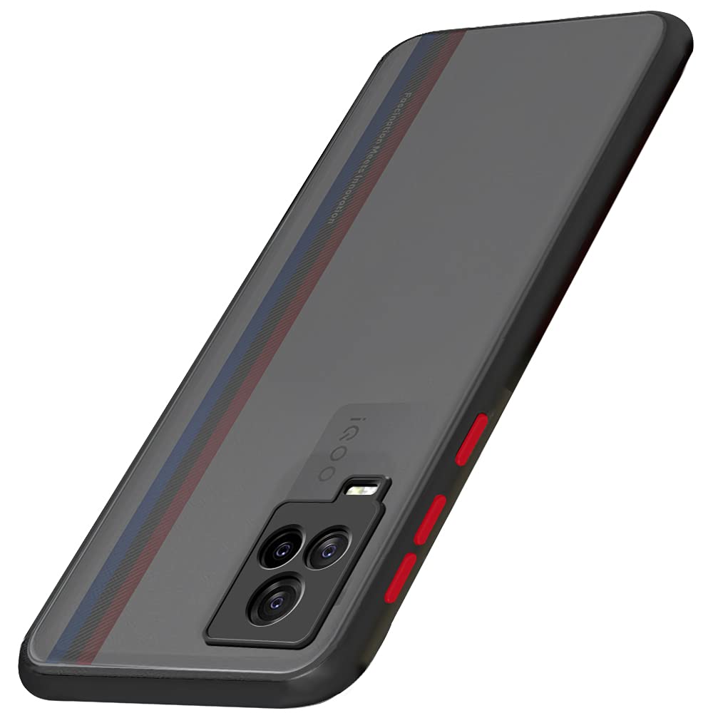 TheGiftKart Smoked Translucent Protective Hard Back Case Cover for iQOO 7 Legend 5G (TPU & PC | Black Bumper) (B0978JS3LV) Amazon Price History, Amazon Price Tracker