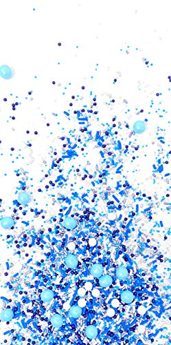 The Gourmet Baking Company Blue Glitter Sprinkles – Blue Sprinkles for Cake and Cupcake Decorations Baby Boy Hanukkah Sprinkles
