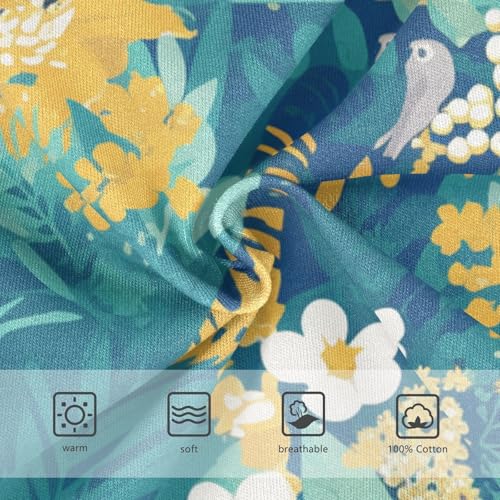 KLL Botanical Green Tigers Pattern Toddler Boys' Cotton Underwear Breathable Children Undies3