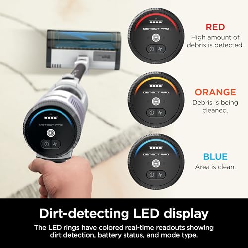 Shark Detect Pro Cordless Stick Vacuum, White, IW1120 - image 7