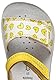 Geox Jungen Mädchen B LIGHTFLOPPY Sandal, Yellow/White, 26 EU