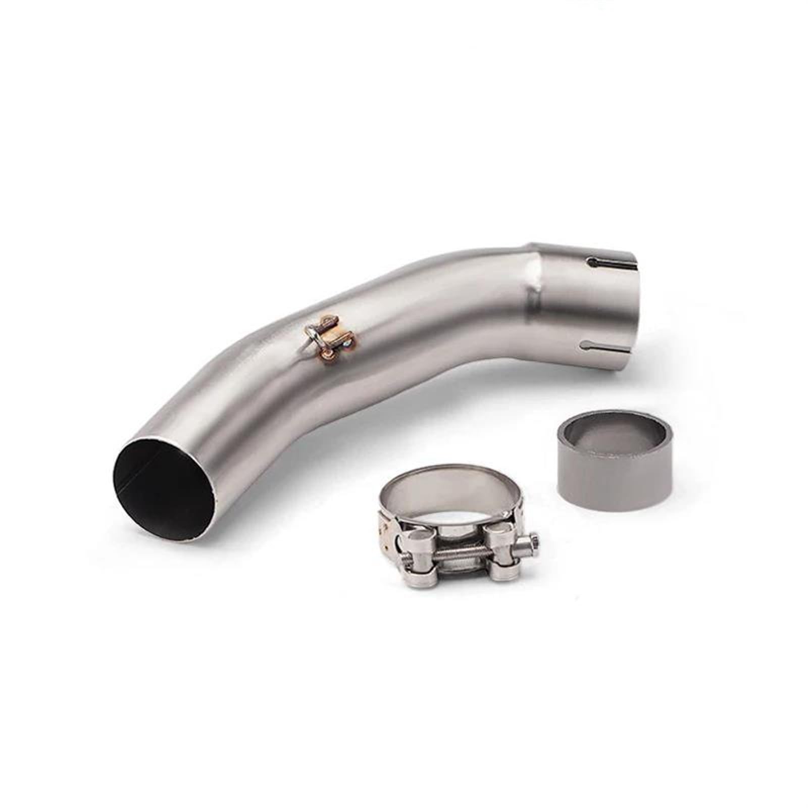 Auspuff Schalldämpfer 51mm Auspuff Mittleren Link Rohr Schalldämpfer Verbindung Rohr Für Duke 125 250 390 ADV Für Abenteuer 2017 2018 2019 2020 2021 2022 2023 Motorcycle Exhaust Pipe