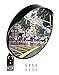 QWORK® Convex Traffic Mirror with Wall Mount Bracket for Indoor and Outdoor Use, Wide Angle Safety Mirror for Driveways, Warehouses, Garages, Office (30 cm / 12”)