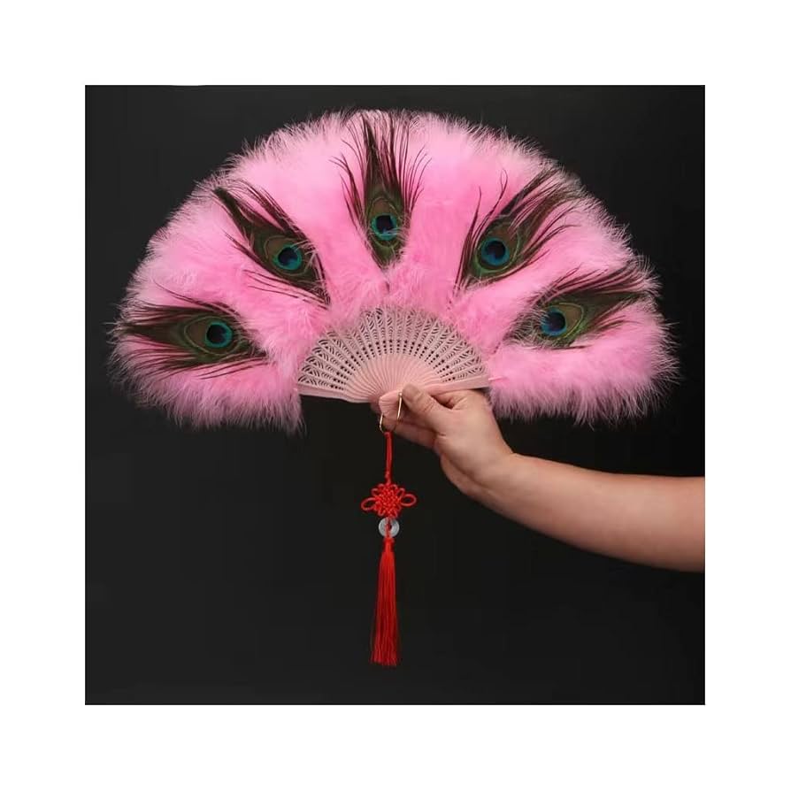 ★超貴重！縁起物★本物 孔雀の羽うちわ 特大52cm×40cm 2枚 ☆超貴重！縁起物☆本物 孔雀の羽うちわ 特大52cm×40cm 2枚