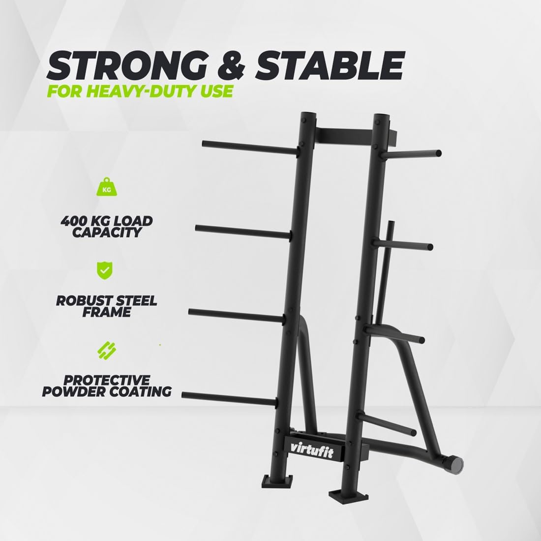 VirtuFit Bodypump - Estante de almacenamiento para bombas (capacidad para 10 juegos)