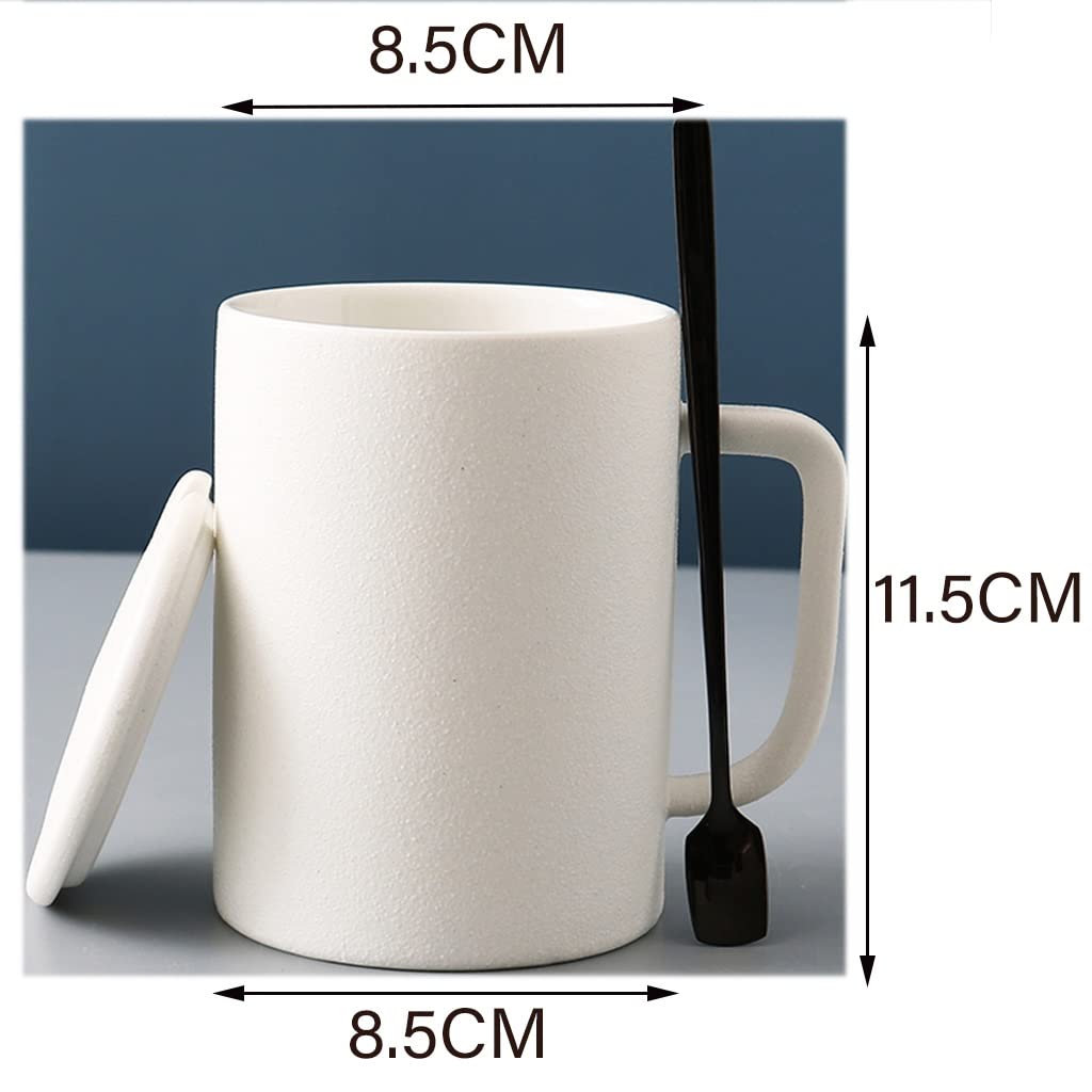 Tazas De Café con Tapas, Tazas De Café Reutilizables con Tapas Y Cucharas, Taza De Café Helada con Mango, Taza De Café Grande, Taza De Té, Taza De Harina De Avena, Regalos