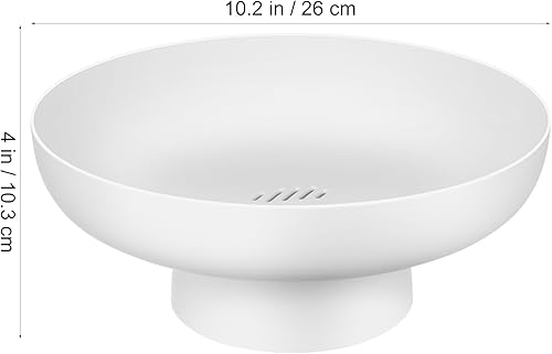 Miniatura 2 de Veemoon Frutero de plástico con patas altas, pedestal frutero de drenaje para sala de estar, mesa de comedor, soporte de almacenamiento de pasteles