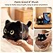 Imagen de Mewaii 20CM Peluche Pequeños Gato Negro con Ojos de Luna-Suave y Lindo Cojín de Peluche para Abrazar