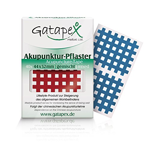 Gatapex Akupunktur-Pflaster (Größe L) 4,4 x 5,2cm farbmix 40 Stück
