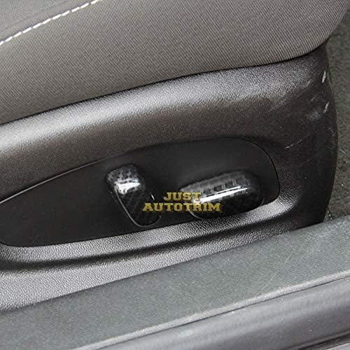 Miniatura 5 de Accesorios de botón de ajuste de asiento interior de fibra de carbono para 2014 2015 2016 2017 2018 Chevrolet Corvette C7