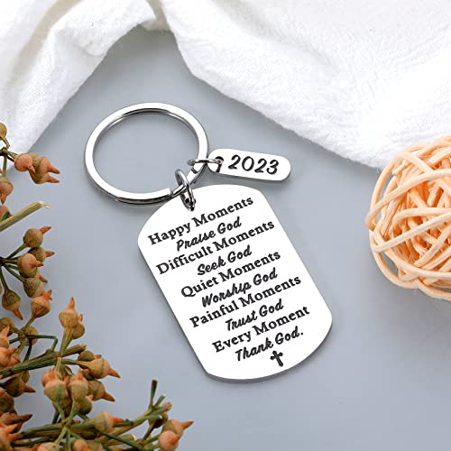 Baptism Gifts For Women Men Christian Bible Verse Religious Gift For Friends Faith Keychain 2023 Graduation Gift For Him Her High School Student Son Daughter Birthday First Communion Gift For Girl Boy #TOP1