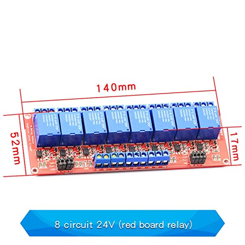 Module de carte relais 8 canaux 24V avec optocoupleur pour commutation DC 5V 12V - 2