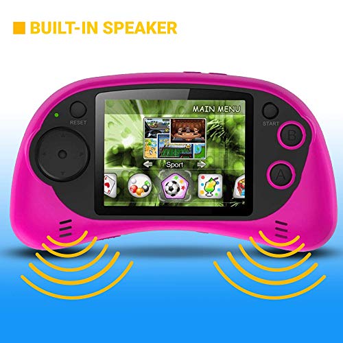 Handheld Portable Digital Screen 200 Preloaded Games , 2.7” Color Display Pink - Image 6