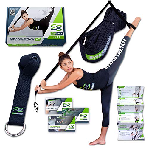 EverStretch Stretching Piernas: Más Flexible con el Entrenador de flexibilidad para Puertas, Equipo Estiramiento Lite para Ballet, Danza, MMA, Taekwondo, Gimnasia. ¡Tu Equipo de Estiramiento portátil