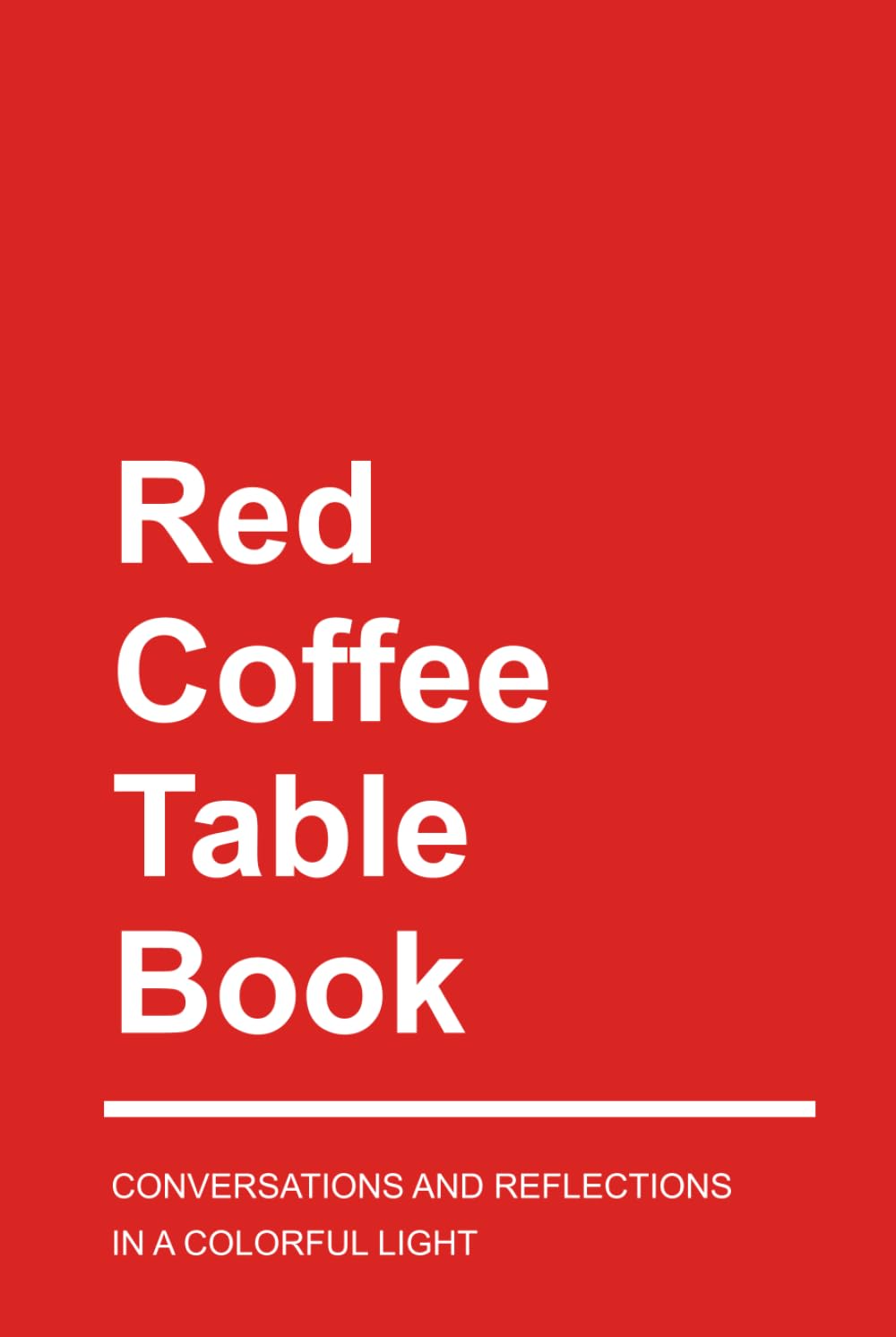 Livre Red Coffee Table Book de conversations et réflexions pour la décoration du salon
