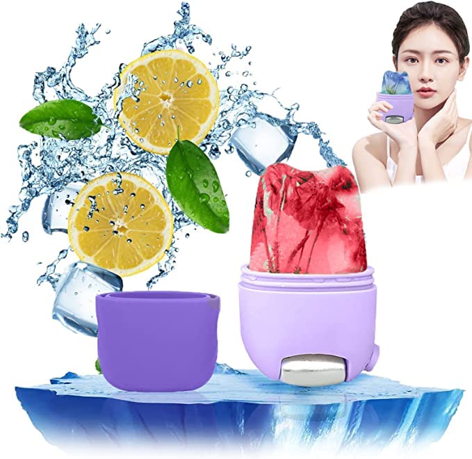 Spefez Silicone Ice Roller For Face 2 In 1 Ice Roller for Face & Eyes, Mini Beauty Silicone Ice Face Roller, Facial Roller Ice Holder Relief Face Puffiness(Multicolor)1 Pis