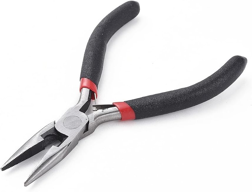 Wire Cutter Pliers Mini Carbon Steel Jewelry Plier for Wire Bending DIY Hand Tools, 120mm, Gunmetal