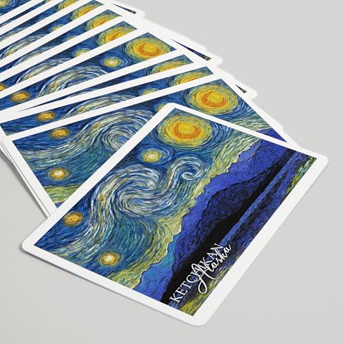 Lantern Press Ketchikan Alaska Starry Night naipes póker miniatura 5