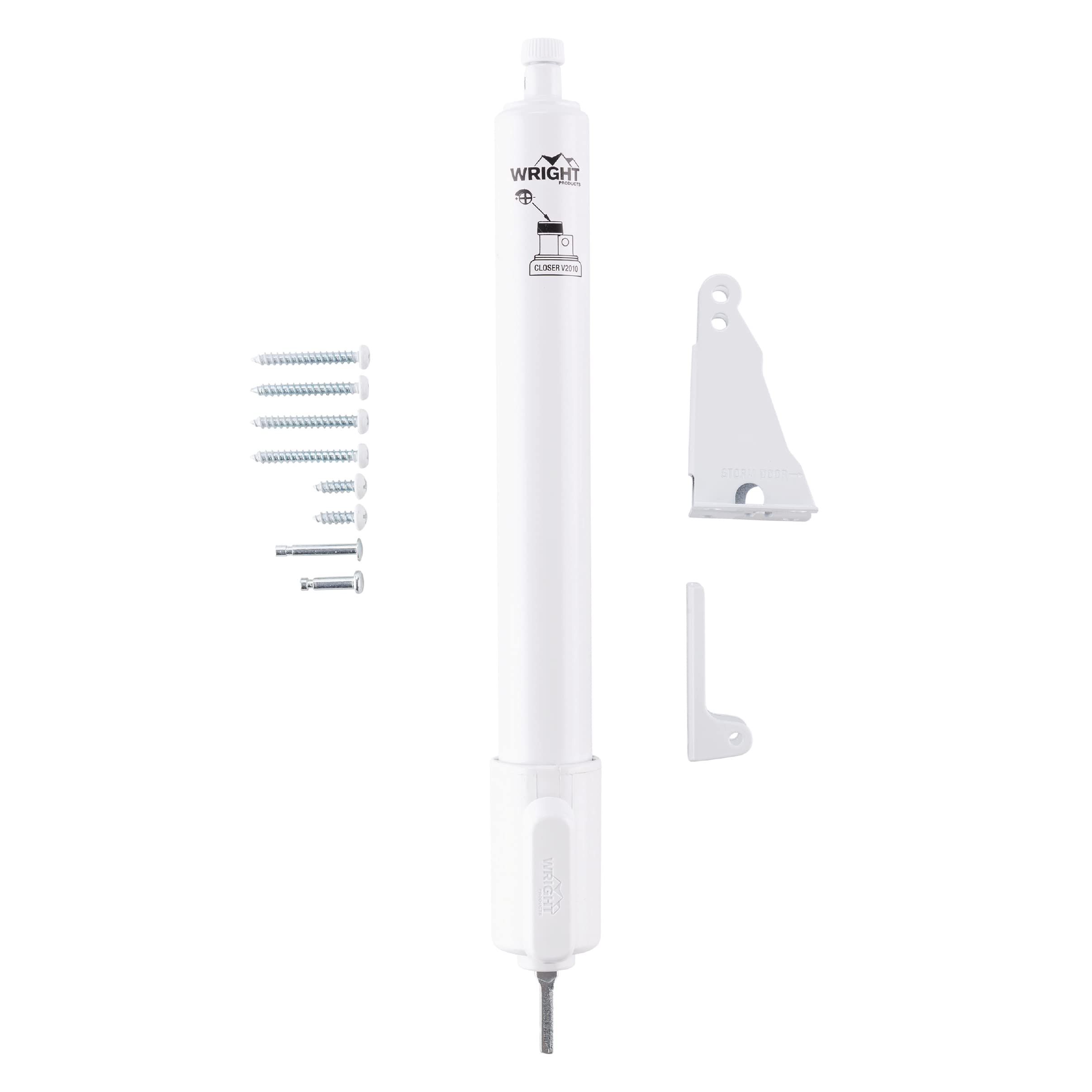 Wright Products V2010WH TAP-N-GO PNUEMATIC CLOSER, WHITE