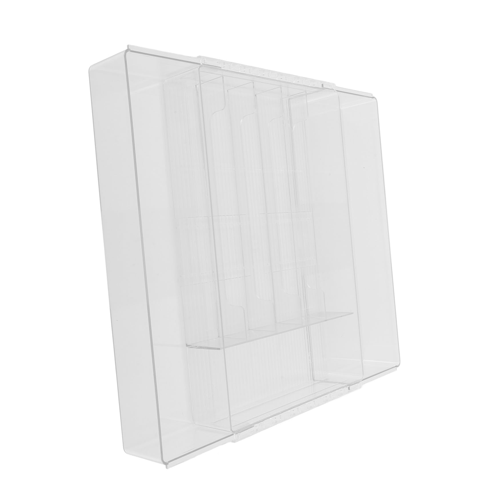Organizador de Cubiertos de Cocina Extensible Mediano, Caja Acrílica Transparente Compartimentos para Utensilios y Almacenamiento en Cajones, Adecuado para Cocina, Baño y Oficina