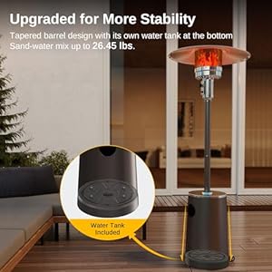 Eastoak50000btupatioheaterwithsandboxtabledesigndoublelayerstainlesssteelburnerwheelstripleprotectionsystemoutdoorheaterforhomeandresidentialpinecone Urban Country Home Decor East oak 50000 btu patio heater with sand box table design double layer stainless steel burner wheels triple protection system outdoor heater for home and residential pinecone urban country home decor