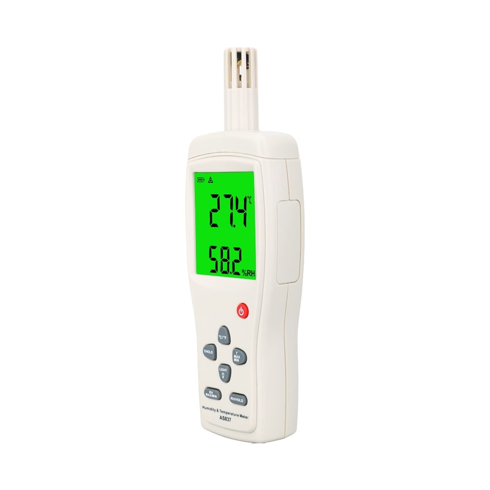 Medidor de temperatura humedad Higrómetro digital Sensor -10~50C 5% 98% Para laboratorio