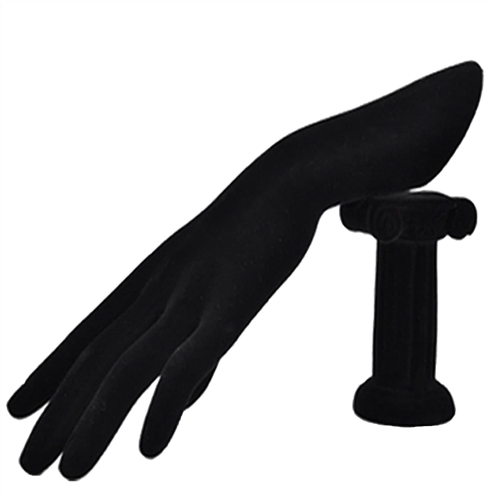 Gioielli Espositore Supporto for manichino con display da dito for gioielli, forma di manichino for gioielli, bracciale, anello, orologio, display Gioielli Eremagliera Vetrina (Size : Black Velvet)
