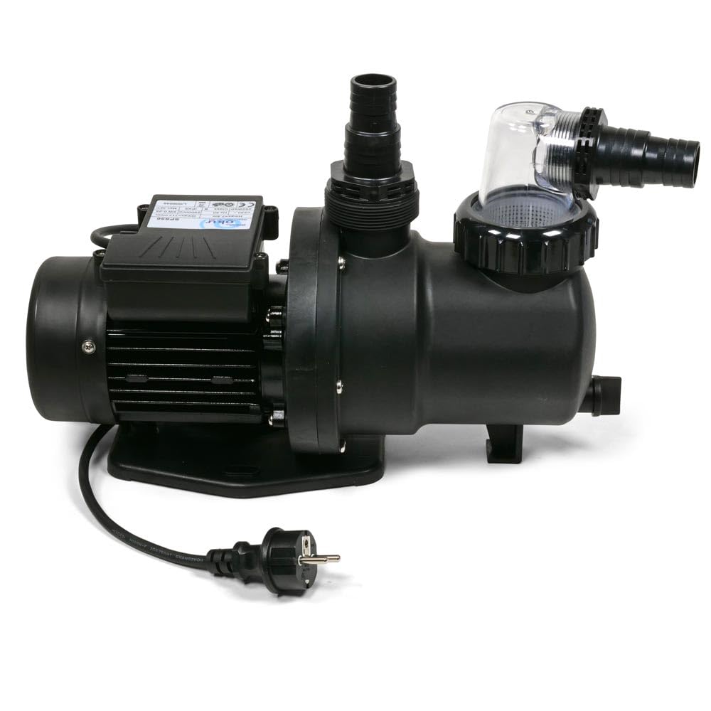 Leistungsstarke SPS 75 Poolpumpe - Selbstansaugend mit Vorfilter & 6 m³/h Umwälzleistung - Leise & energieeffizient - Ideal für Pools bis 30 m³