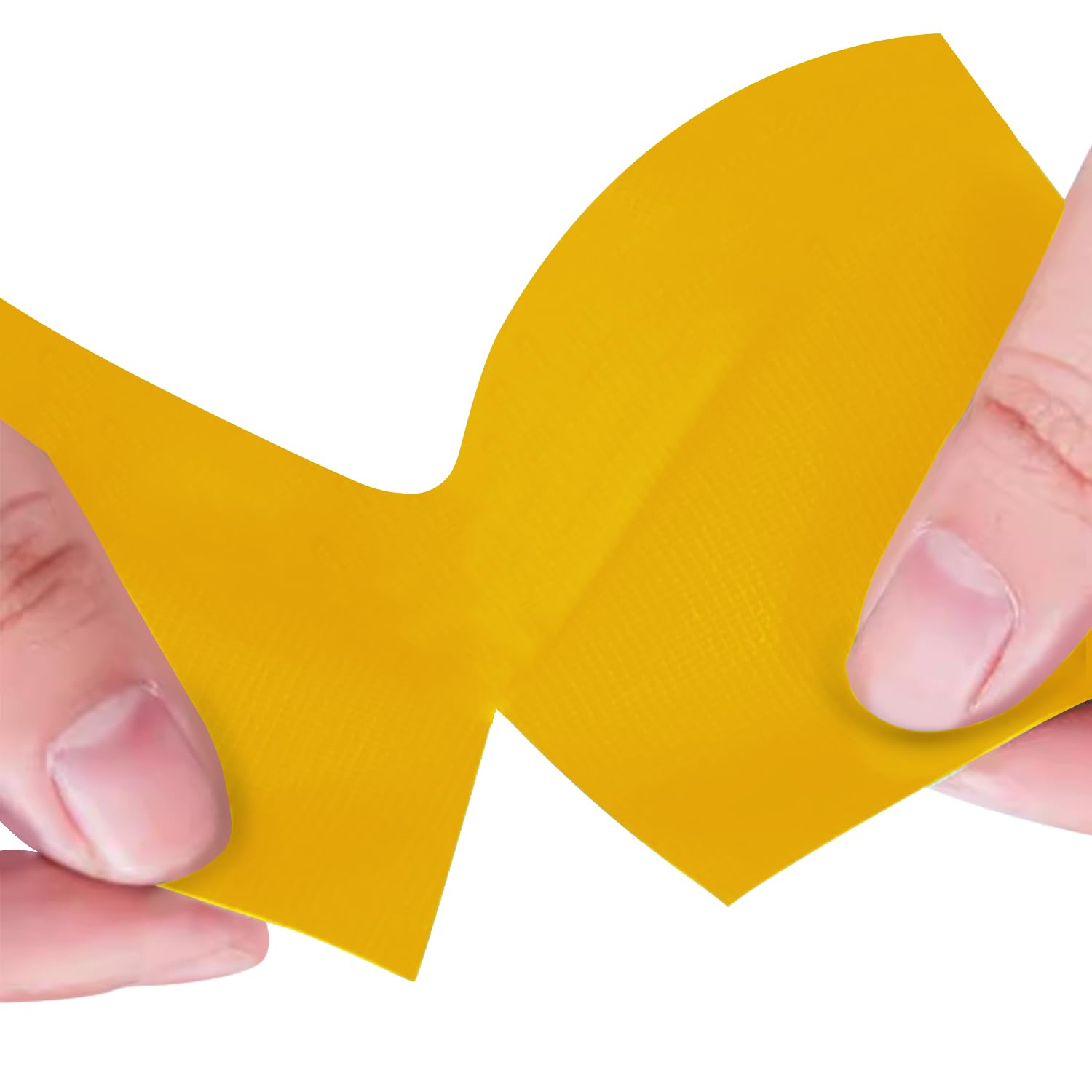 Duccinp Duct Tape 10 cm x 50 m Heavy Duty, No Residue, Tear by Hand & Waterproof Yellow Duct Tape - Image 4
