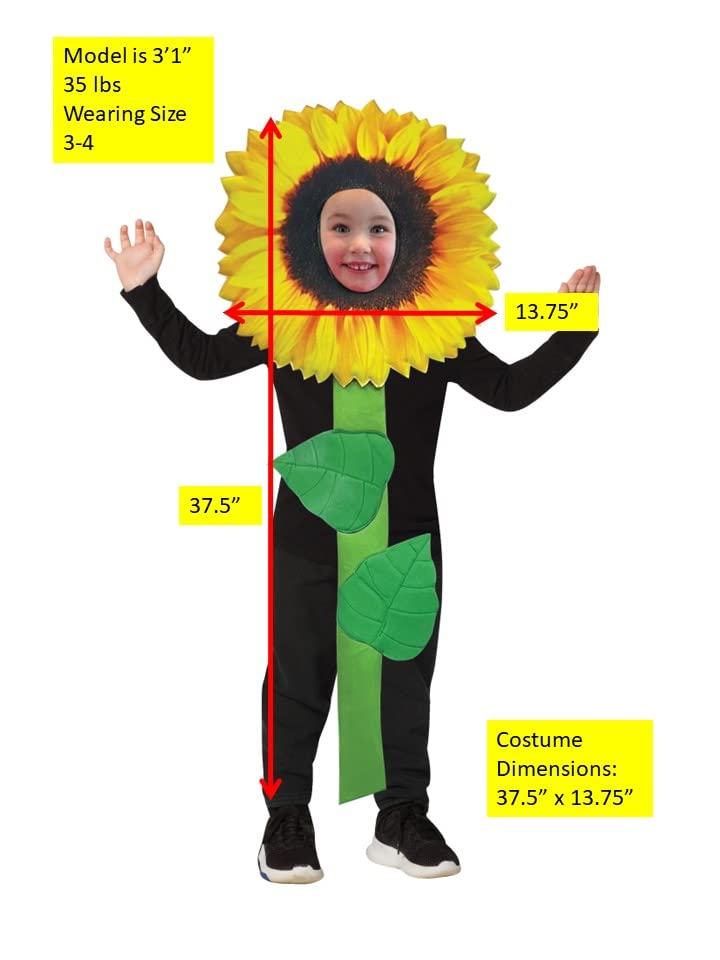Disfraz infantil Rasta Imposta girasol talla 3-6 miniatura 4