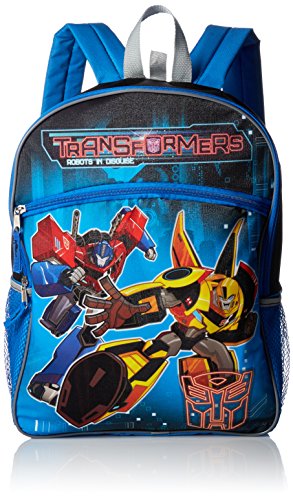 Transformers Boys 5 in 1 Backpack, Blue, 16 Inch