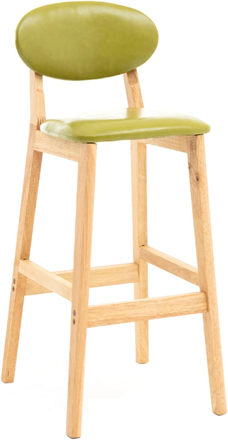 HGJHJJHK Stool Solid Wood Dining Chair with Comfortable Backrest, Easy