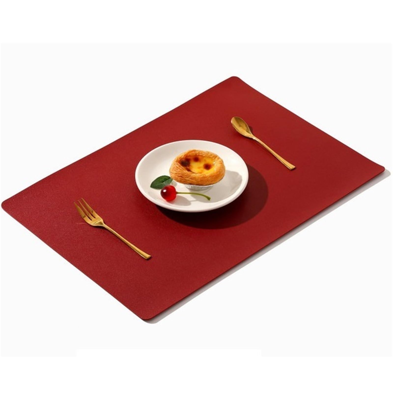 Décoration de Table, Sets de Table, Ensemble de Tapis de Cuisine et de Salle à Manger en Cuir - Résistant à la Chaleur, imperméable, antidérapant et Lavable pour l'extérieur