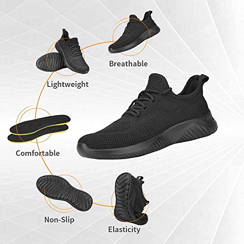 Rospick Slip On Men's Sneakers, Walking Shoes for Men Fashion Lightweight Breathable Running Shoes Sport Athletic Tennis Shoes2