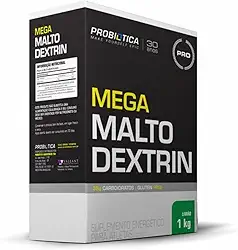 Mega Malto Dextrin (1kg) - Sabor Limão, Probiótica
