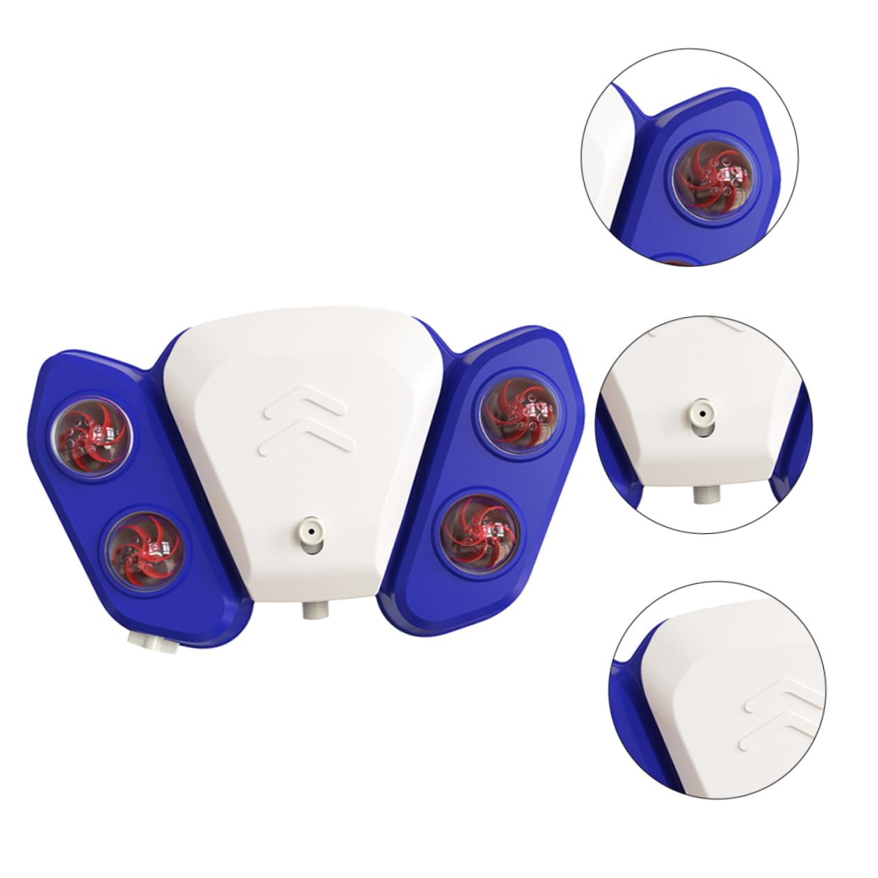 Multifunktionales Hundebadespielzeug mit Wassersprinkler aus Abs, Blau