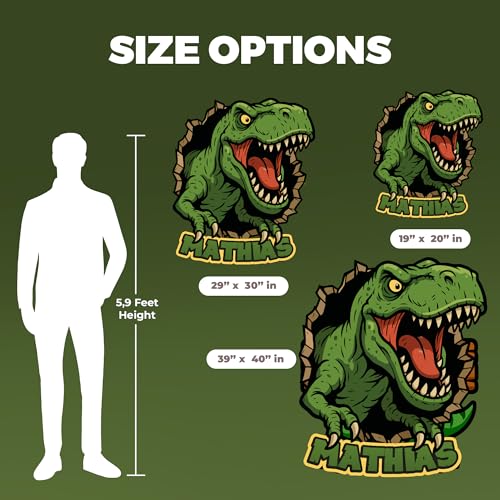 Vinilo Decorativo Dinosaurio Personalizado CRYPTONITE miniatura 4