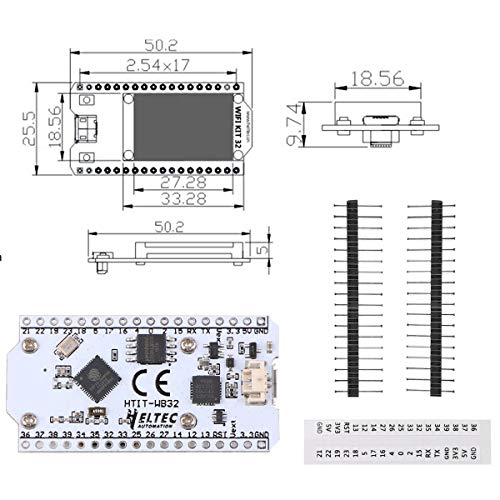 MakerHawk Modulo ESP32 OLED Display WiFi Development Board WIFI Kit 32 Basso consumo energetico 240 MHZ Dual Core con chip CP2012 Display da 0,96 pollici per Arduino Nodemcu