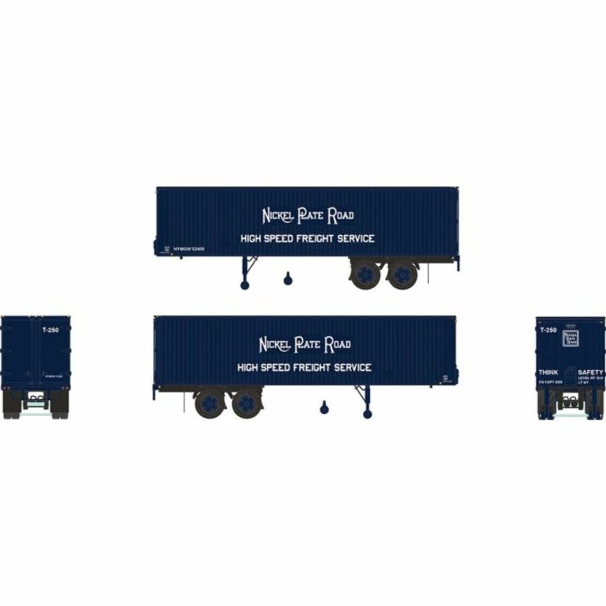 Rapido RAP403012 HO Scale Nickel Plate 35 ft. Fruehauf Integral-Post Volume Van No.T-271