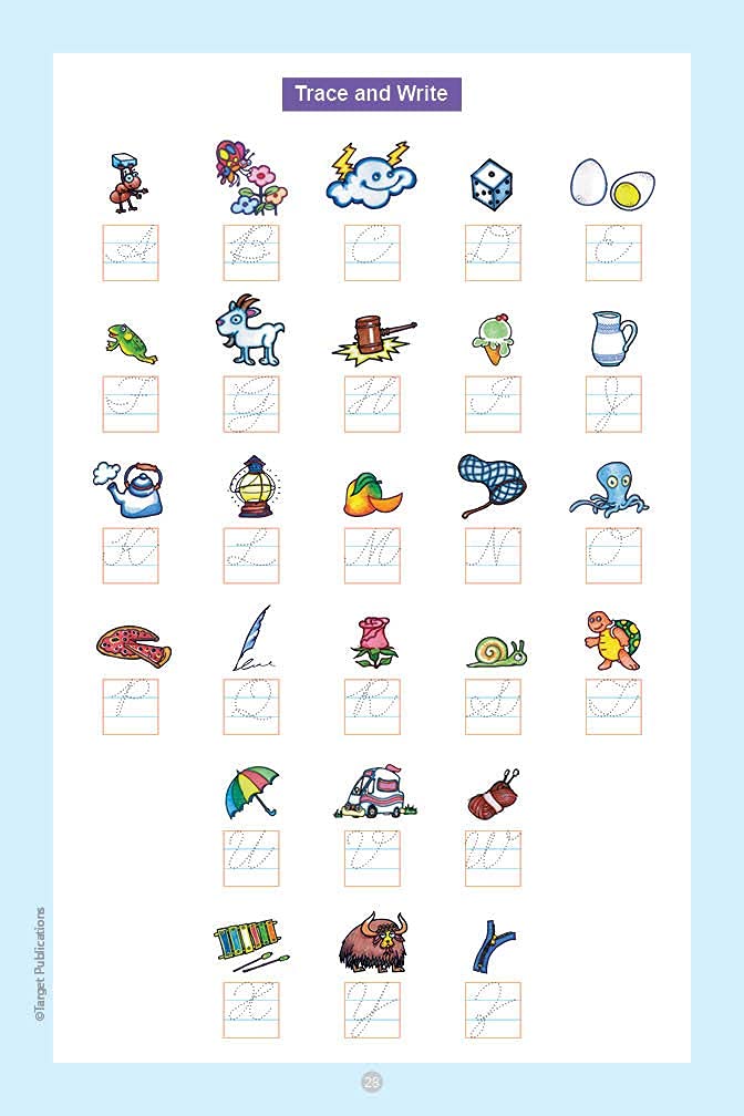 Nurture English Cursive Alphabet Practice Books for Kids | 5 to 8 Year Old | Practice Writing Capital and Small Letters for Children | Book A and B - Set of 2 Books 3