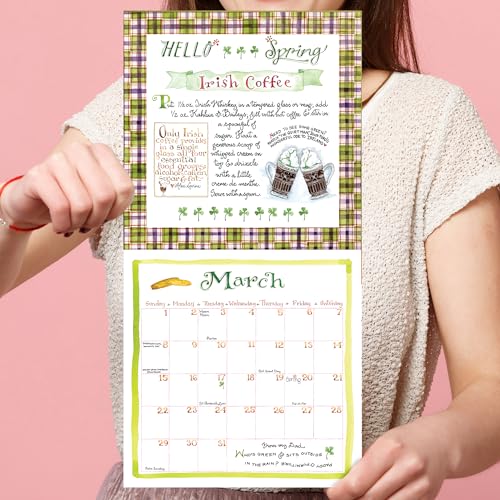 Image of TF Publishing 2026 Susan Branch Mini Calendar with Monthly Grids for Appointments and Scheduling - Vertical Small Wall Calendar 2026 with Premium Matte Paper for Home and Office Organization - 7x7in
