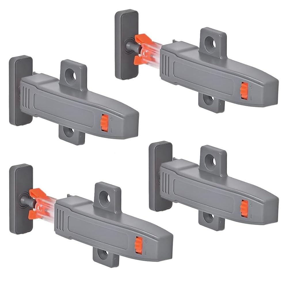 Lot De 2 Rebonds De Porte D'armoire Gris à Pousser Pour Ouvrir Pratiques Sont Tres Resistants Sans Clous Necessaires Pour Fermeture Armoire 98990441